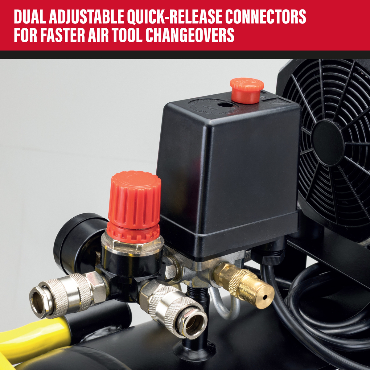 SIP AIRMATE® 110V 24L 2hp Low Noise Oil-Free Direct Drive Compressor